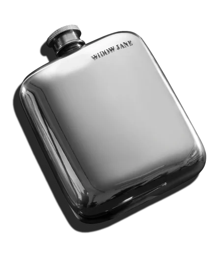 4 Ounce Wide Pewter Flask